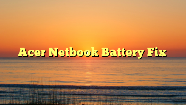 Acer Netbook Battery Fix